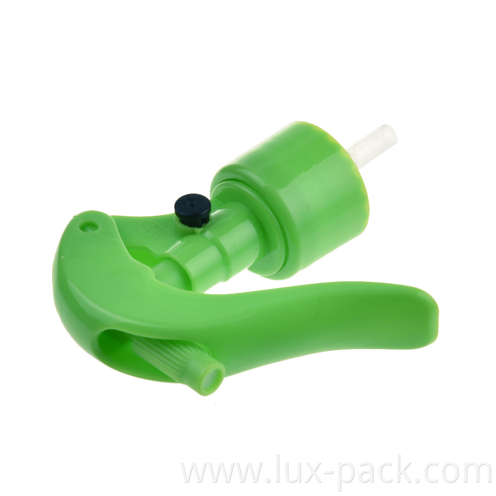 Hand pump green plastic sprayer trigger garden bottle different colored trigger sprayer